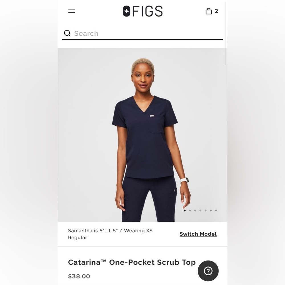 FIGS one (1) top AND two (2) pants set